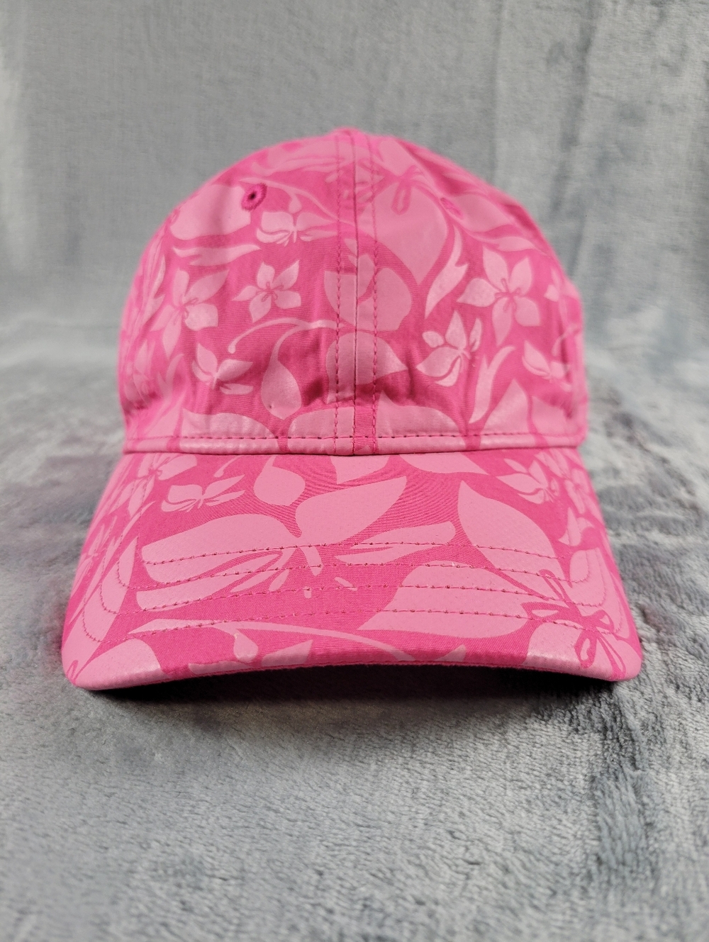Tropical Trends Floral Print Pink Adjustable Cap Hat